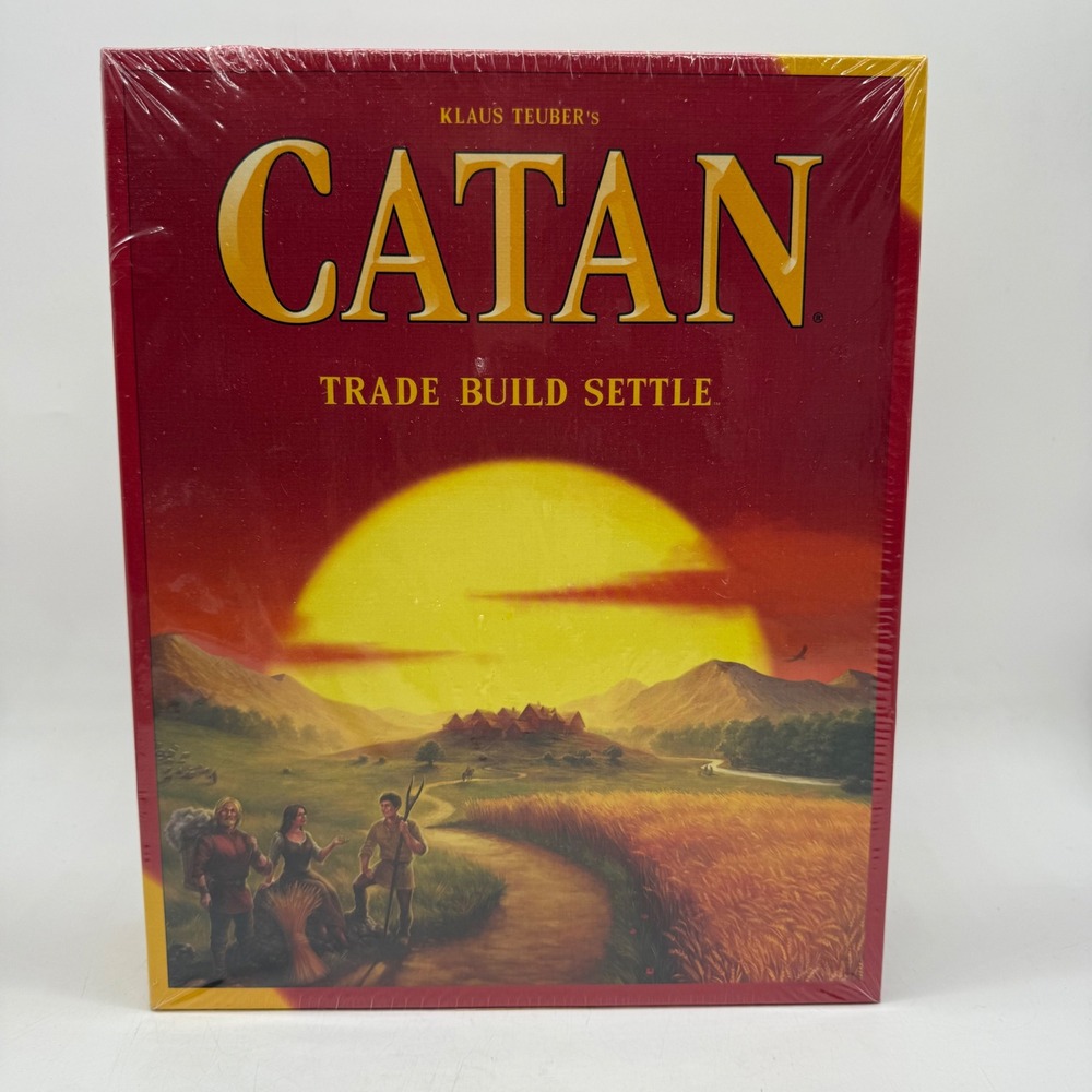 Catan Board Game Red Trade Build Settle Strategy Game New Sealed